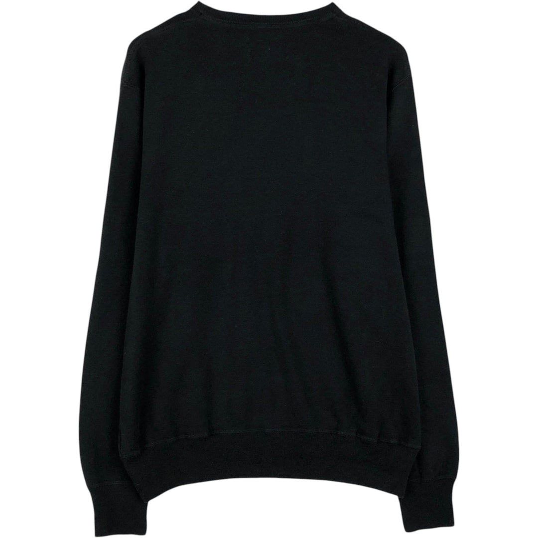 Ralph Lauren POLO by Ralph Lauren Cotton Knit Sweater Men's XL cotton black type Vintage Second Hand