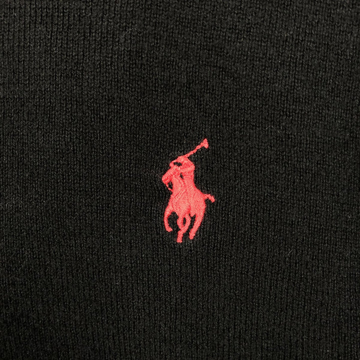 Ralph Lauren POLO by Ralph Lauren Cotton Knit Sweater Men's XL cotton black type Vintage Second Hand