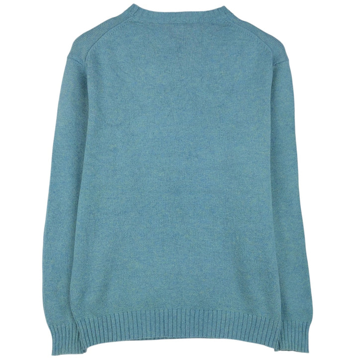 Lacoste Cotton Knit Sweater, Size 5, Men's Size L cotton Blue type light blue Vintage Second Hand