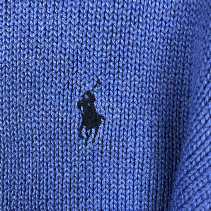 Ralph Lauren POLO by Ralph Lauren Cotton Knit Sweater Men's XL cotton Blue type light blue Vintage Second Hand