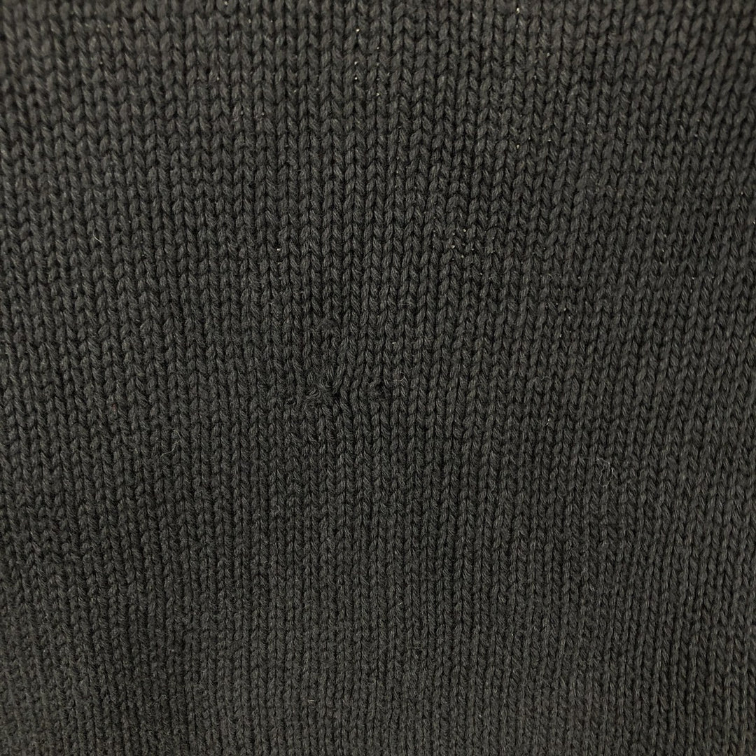Ralph Lauren cotton knit sweater, size M, men's cotton black type Vintage Second Hand