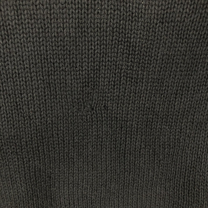 Ralph Lauren cotton knit sweater, size M, men's cotton black type Vintage Second Hand