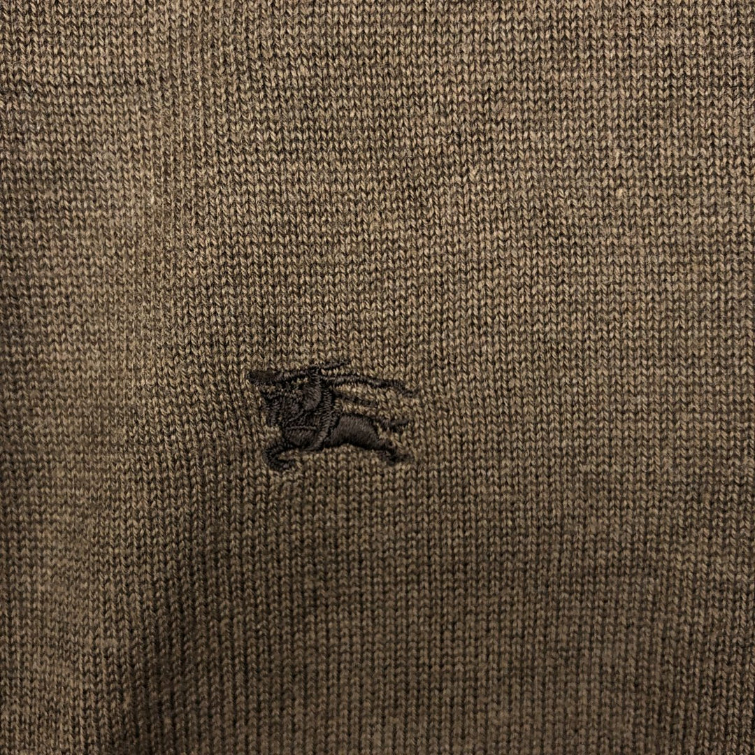 Burberry's BURBERRY LONDON knit sweater, men's size XL (approx.) cotton brown type Vintage Second Hand
