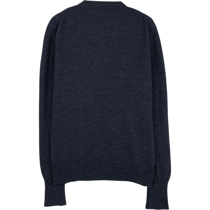 70s-80'S Lacoste IZOD V-neck knit sweater, men's size XL equivalent, vintage. unclear navy blue type Vintage Second Hand