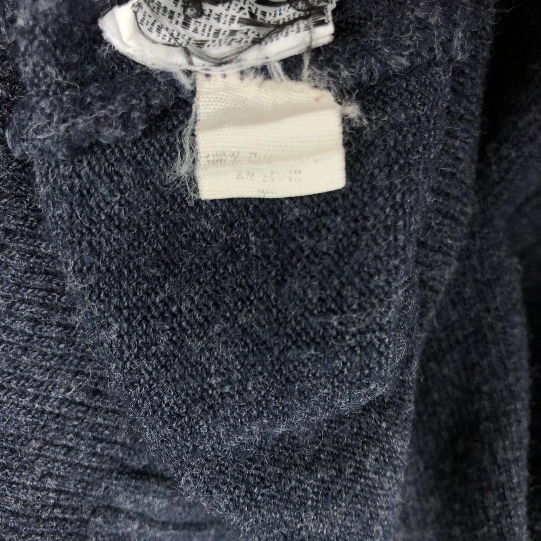 70s-80'S Lacoste IZOD V-neck knit sweater, men's size XL equivalent, vintage. unclear navy blue type Vintage Second Hand