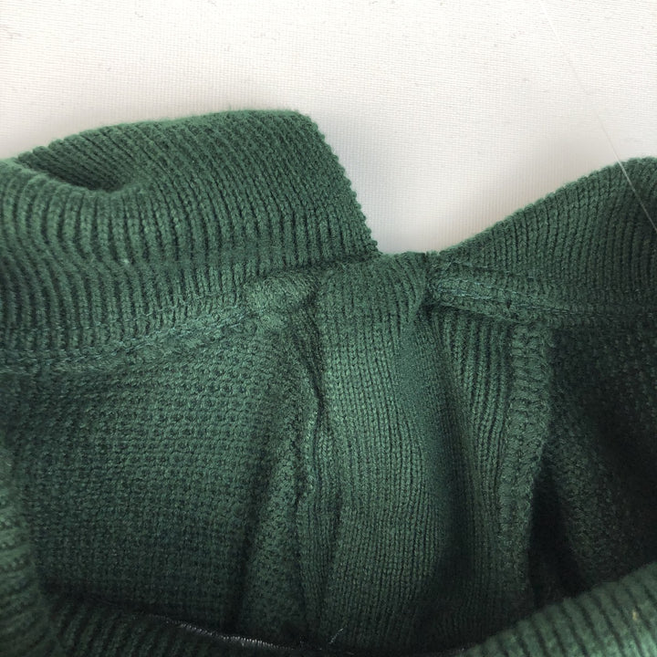 Ralph Lauren POLO by Ralph Lauren Polo knit sweater, men's size L cotton Green type dark green Vintage Second Hand