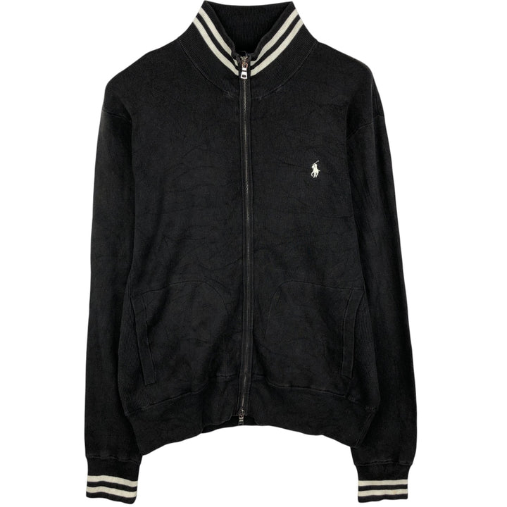 Ralph Lauren POLO by Ralph Lauren Driver's Knit Sweater, Men's Size M cotton black type Vintage Second Hand