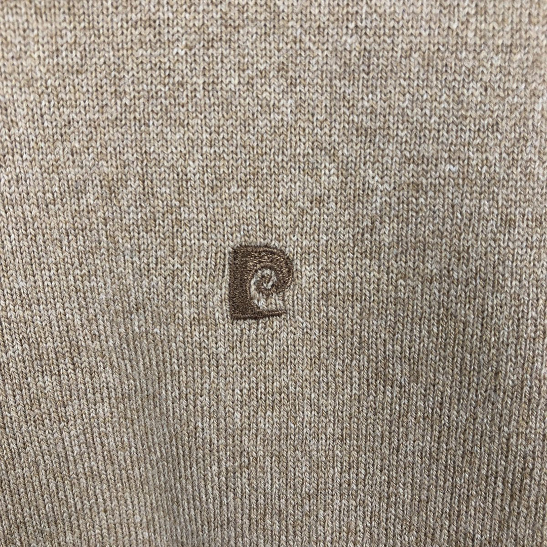 Pierre Cardin V-neck acrylic x wool knit sweater, made in Spain, men's size XXXL equivalent. wool Beige type Vintage Second Hand