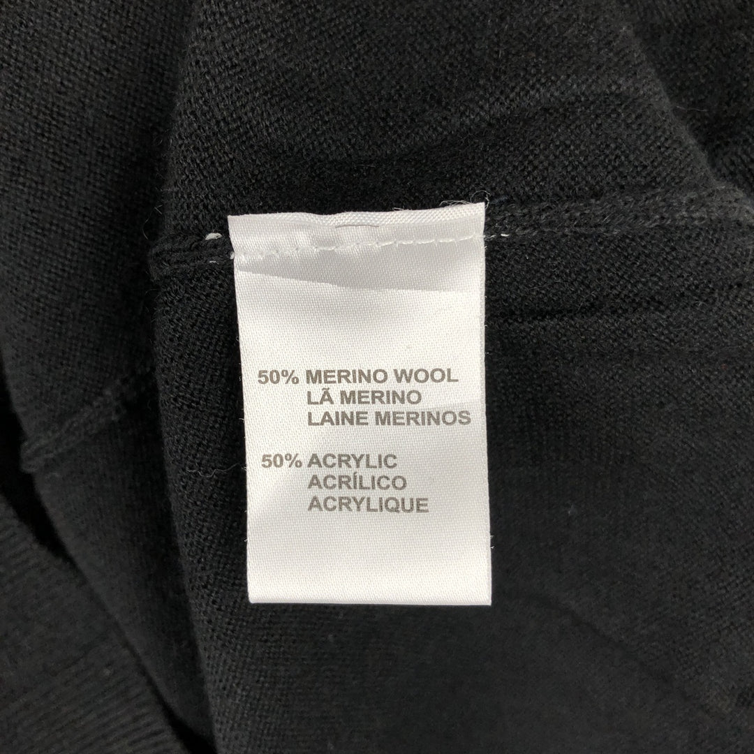 Calvin Klein Golf V-neck Merino Wool x Acrylic Knit Sweater, Men's Size XL (approx.) Merino wool black type Vintage Second Hand