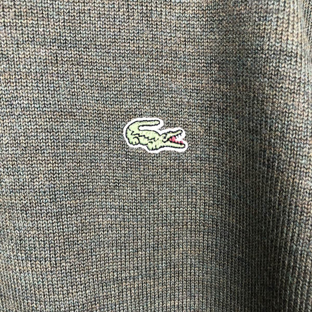 Lacoste Acrylic and Wool Knit Sweater, Men's XL wool Green type dark green Vintage Second Hand