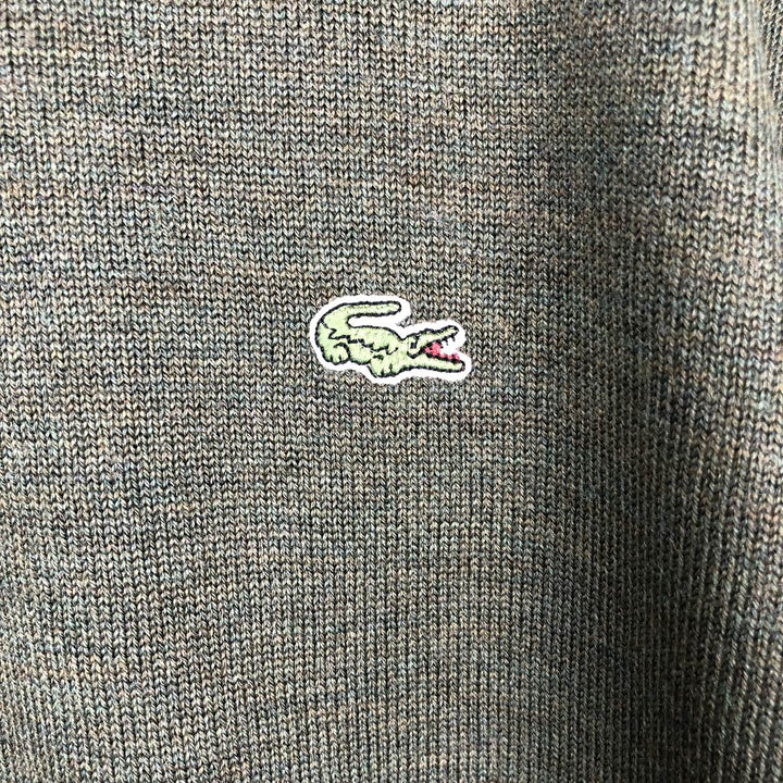 Lacoste Acrylic and Wool Knit Sweater, Men's XL wool Green type dark green Vintage Second Hand
