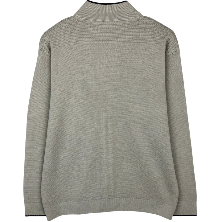 Lacoste Sport Wool x Acrylic Knit Full-Zip Sweater, Men's Size XL wool ivory Vintage Second Hand