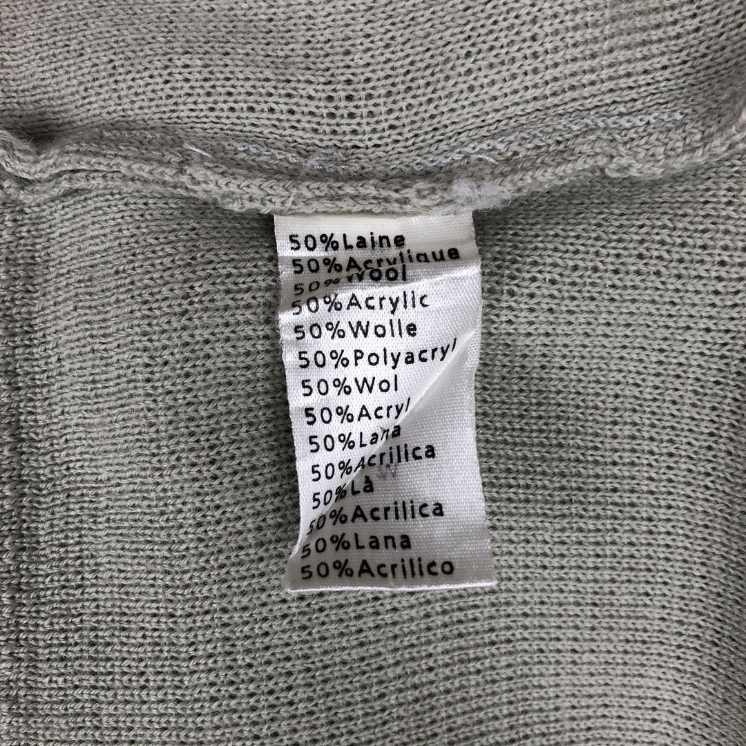 Lacoste Sport Wool x Acrylic Knit Full-Zip Sweater, Men's Size XL wool ivory Vintage Second Hand