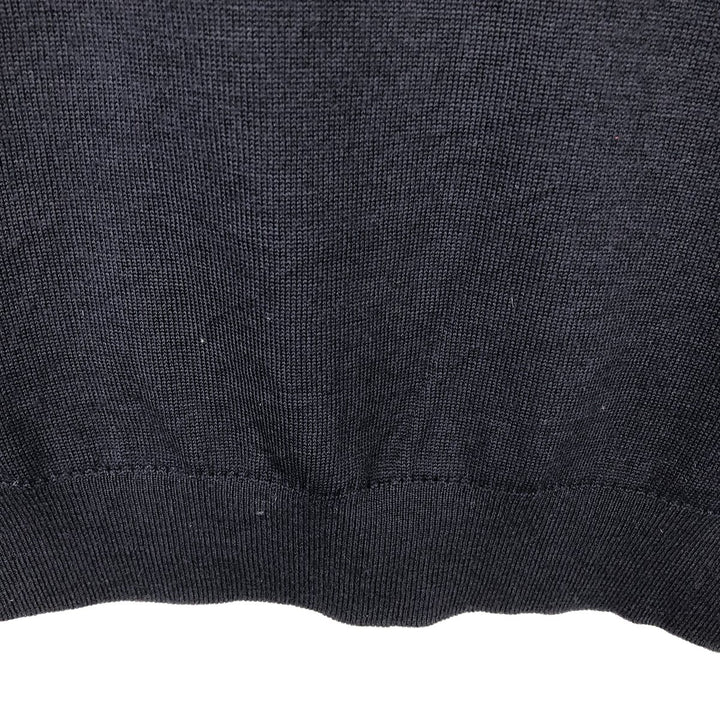 Burberry's London Merino Wool Knit Sweater, Men's Size L Merino wool navy blue type Vintage Second Hand
