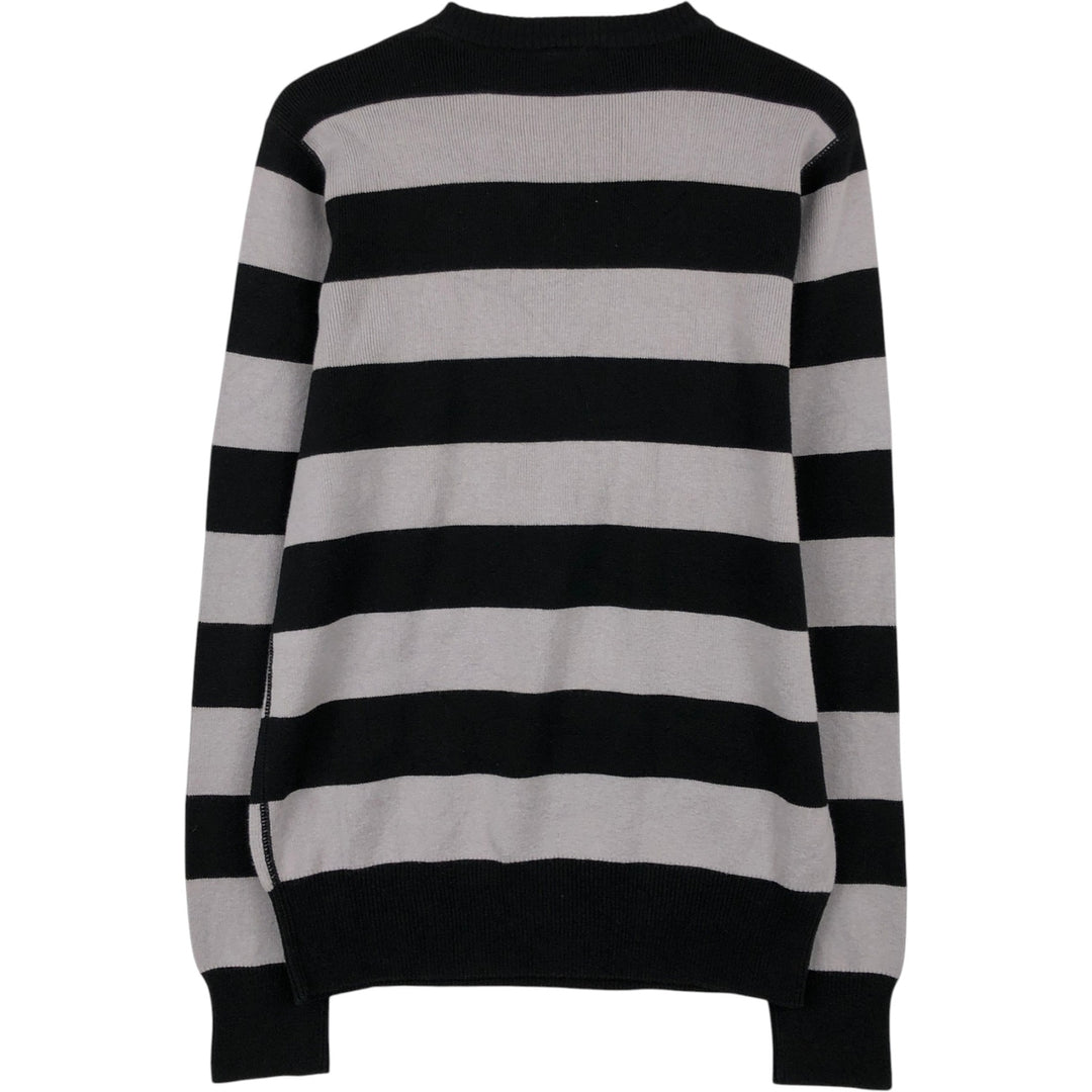 Carhartt Border Pattern Cotton Knit Sweater, Men's Size S (approx.) cotton black type Vintage Second Hand