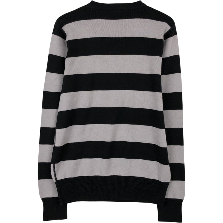 Carhartt Border Pattern Cotton Knit Sweater, Men's Size S (approx.) cotton black type Vintage Second Hand