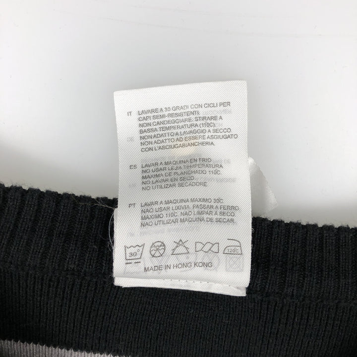 Carhartt Border Pattern Cotton Knit Sweater, Men's Size S (approx.) cotton black type Vintage Second Hand