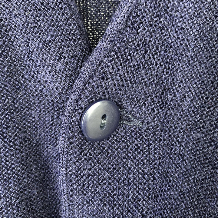 Lacoste acrylic knit cardigan, men's size XL (approx.) acrylic navy blue type Vintage Second Hand