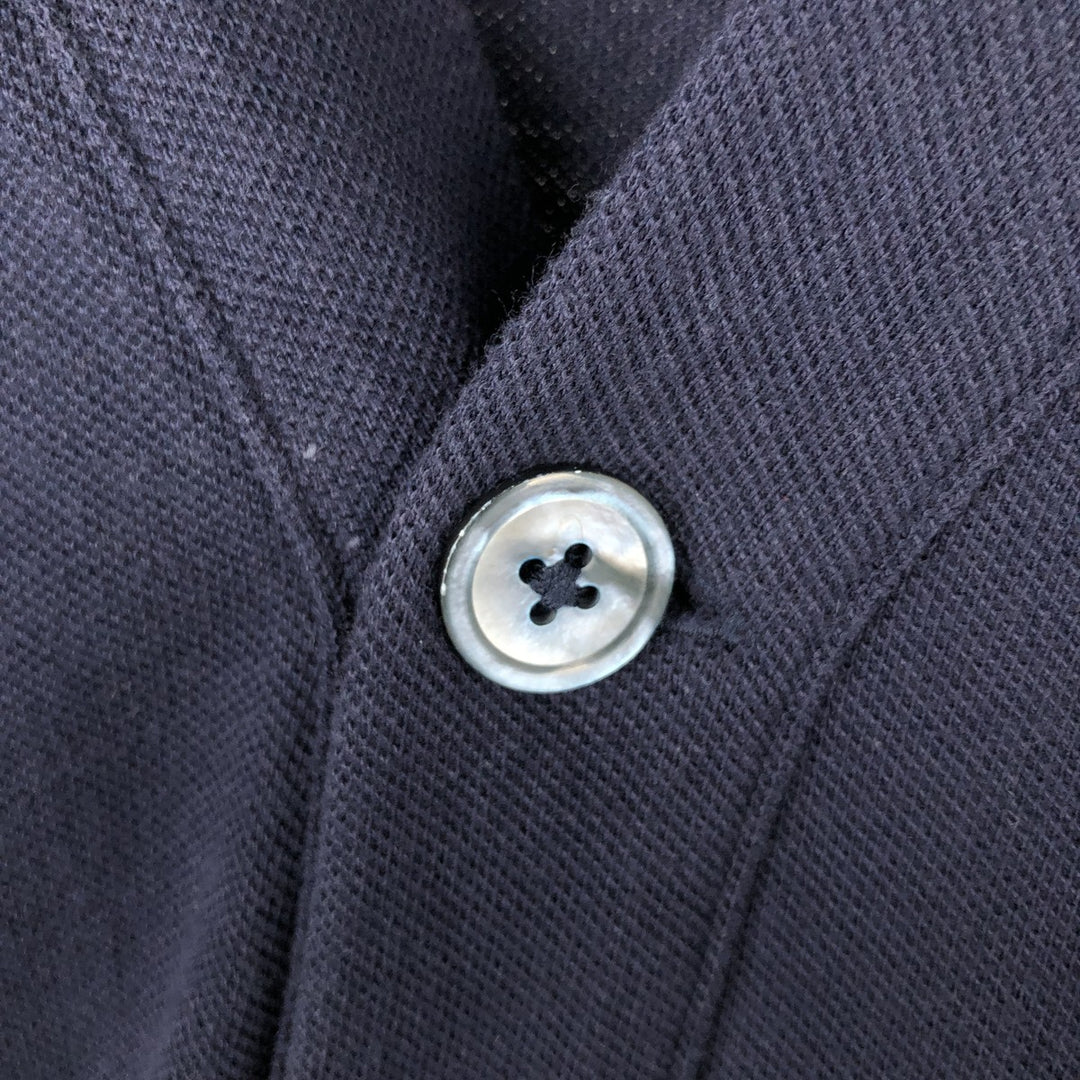 Ralph Lauren POLO by Ralph Lauren pique cardigan, men's size XXL equivalent. unclear navy blue type Vintage Second Hand
