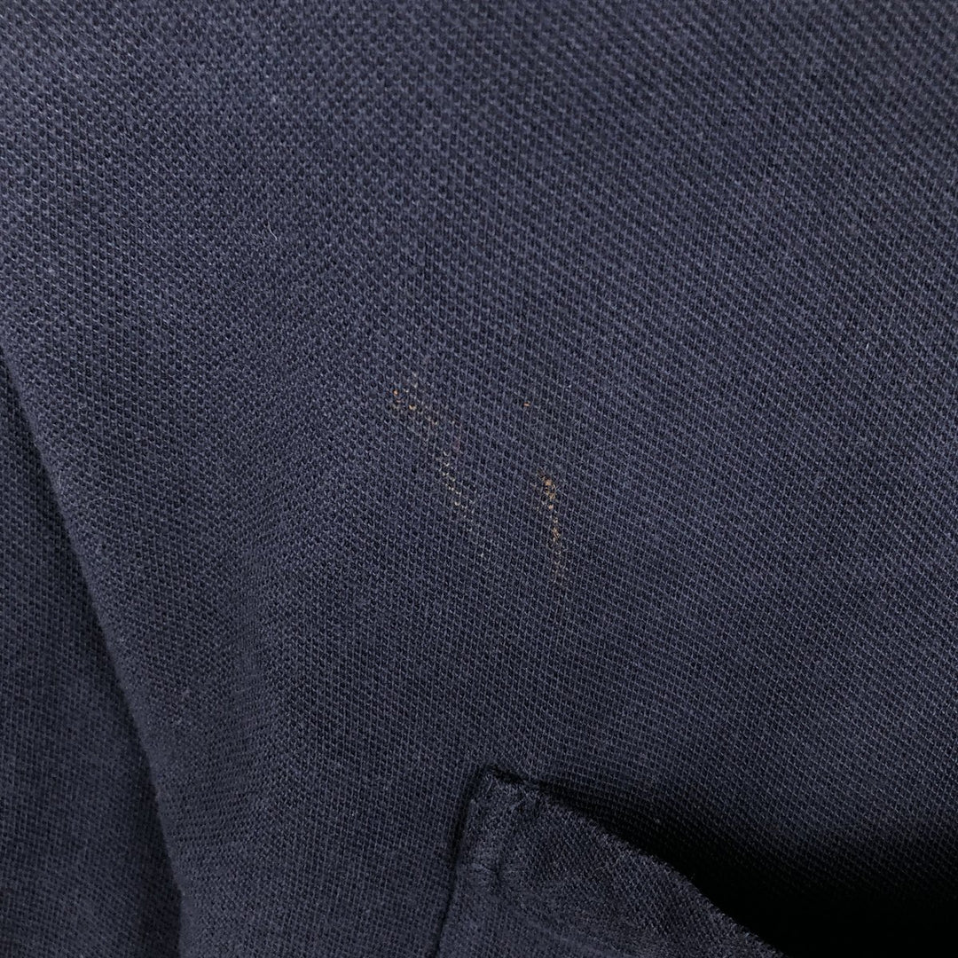 Ralph Lauren POLO by Ralph Lauren pique cardigan, men's size XXL equivalent. unclear navy blue type Vintage Second Hand
