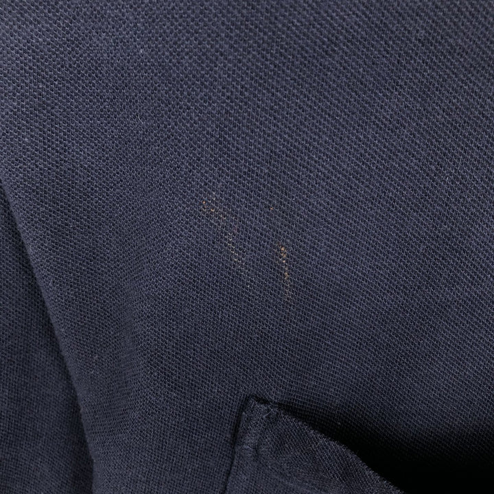 Ralph Lauren POLO by Ralph Lauren pique cardigan, men's size XXL equivalent. unclear navy blue type Vintage Second Hand