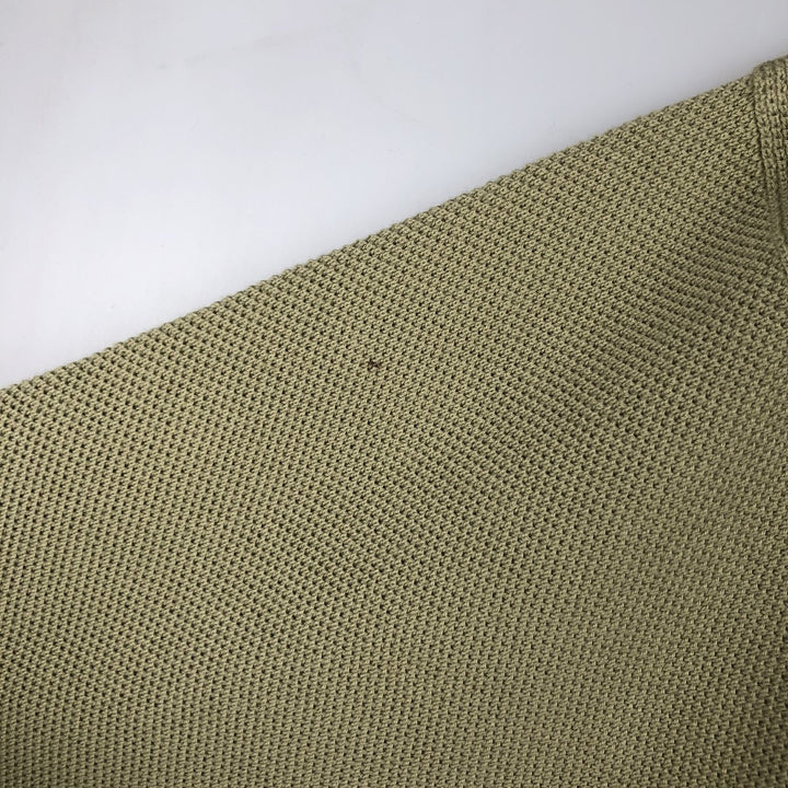 1990'S Burberry's of London Acrylic x Wool Knit Cardigan, Men's Size L (approx.), Vintage Merino wool Khaki type Vintage Second Hand