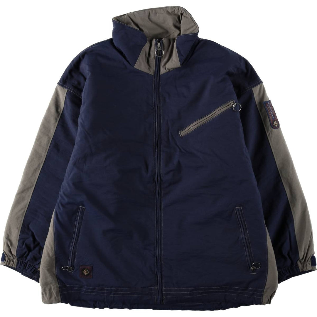 1990'S Columbia CONVERT padded puffer jacket, men's size XL, vintage. Nylon navy blue type Vintage Second Hand