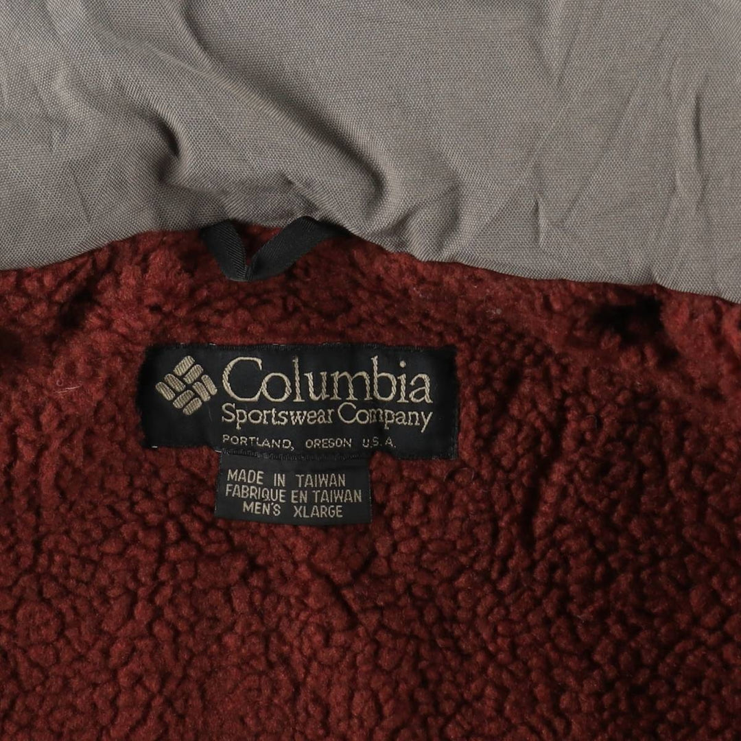 1990'S Columbia CONVERT padded puffer jacket, men's size XL, vintage. Nylon navy blue type Vintage Second Hand