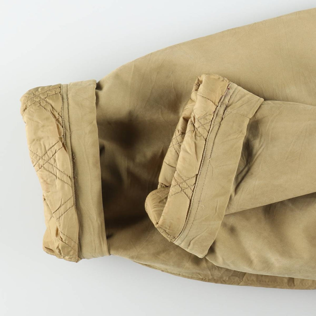 90'S LLBean padded hunting jacket, XX LARGE (equivalent to men's XXL), vintage. Nylon Khaki type beige Vintage Second Hand