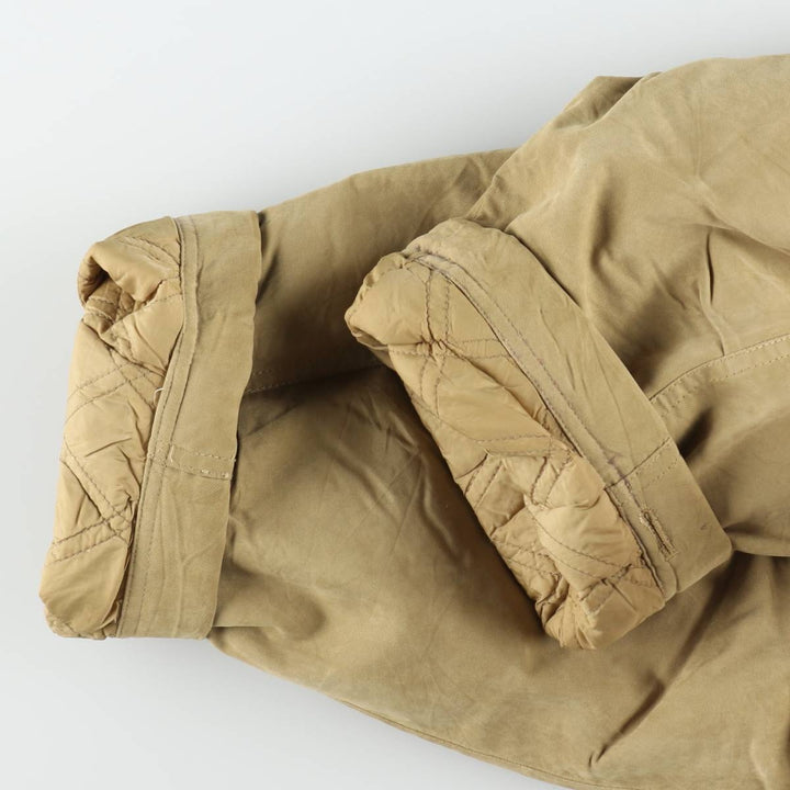 90'S LLBean padded hunting jacket, XX LARGE (equivalent to men's XXL), vintage. Nylon Khaki type beige Vintage Second Hand
