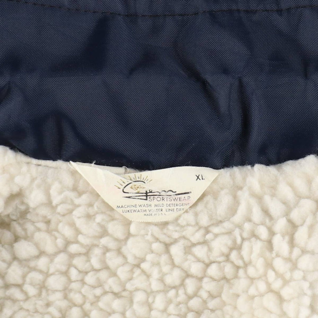 70s-80'S Gem Sportswear Coach Jacket, Made in USA, Men's XL equivalent. unclear navy blue type Vintage Second Hand