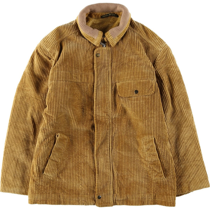 PRENDA SELECTA Wide-Wale Padded Corduroy Jacket, Men's Size M (Equivalent), Vintage unclear Beige type Vintage Second Hand