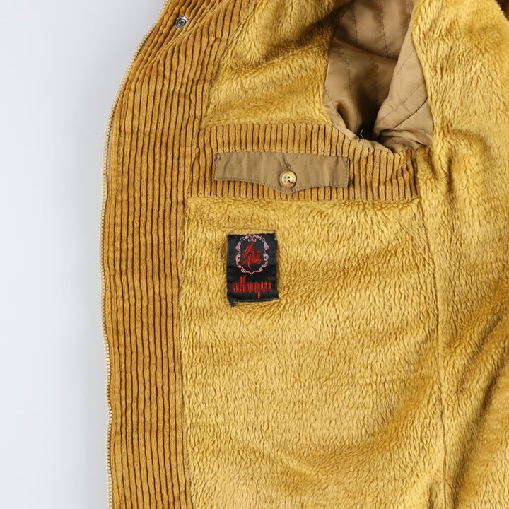 PRENDA SELECTA Wide-Wale Padded Corduroy Jacket, Men's Size M (Equivalent), Vintage unclear Beige type Vintage Second Hand