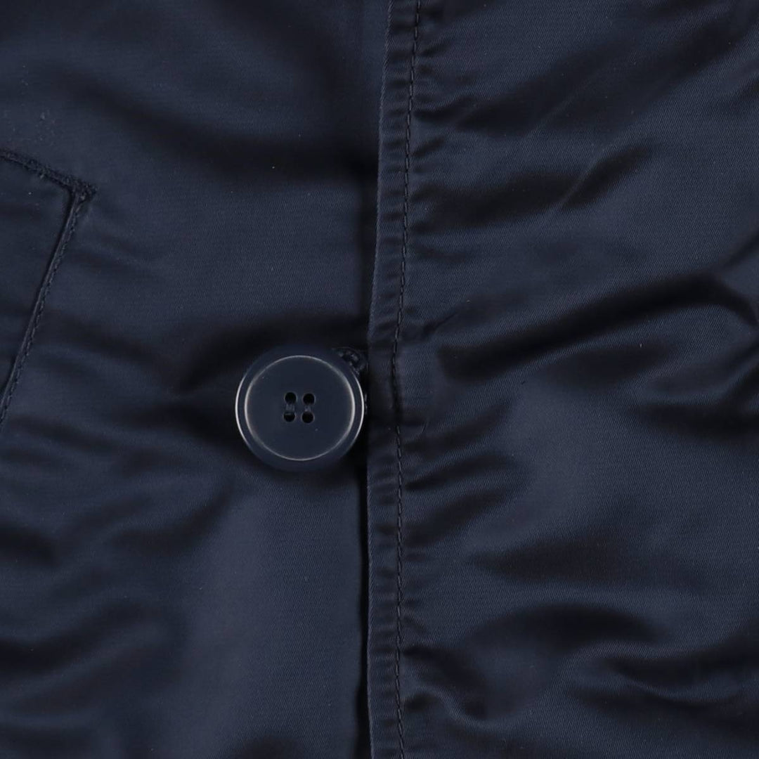 Civilian-grade Alpha Industries N-2B type padded military flight jacket, men's size M equivalent. Nylon navy blue type Vintage Second Hand