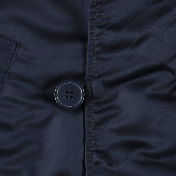 Civilian-grade Alpha Industries N-2B type padded military flight jacket, men's size M equivalent. Nylon navy blue type Vintage Second Hand