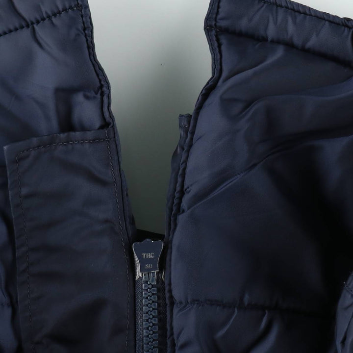 Civilian-grade Alpha Industries N-2B type padded military flight jacket, men's size M equivalent. Nylon navy blue type Vintage Second Hand