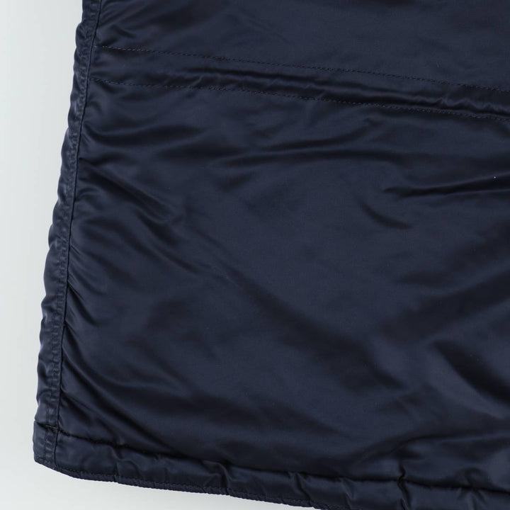 Civilian-grade Alpha Industries N-2B type padded military flight jacket, men's size M equivalent. Nylon navy blue type Vintage Second Hand