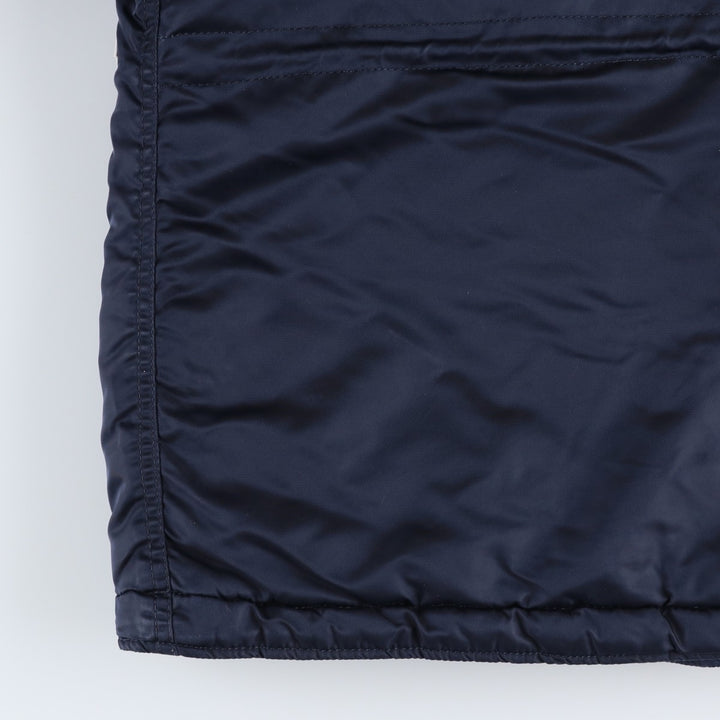 Civilian-grade Alpha Industries N-2B type padded military flight jacket, men's size M equivalent. Nylon navy blue type Vintage Second Hand