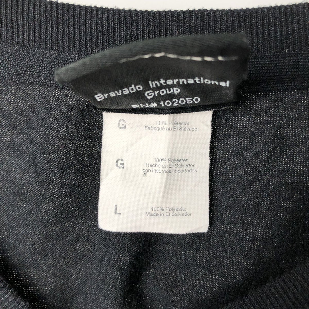 Harley-Davidson Long Sleeve T-Shirt, Men's Size L polyester black type Vintage Second Hand
