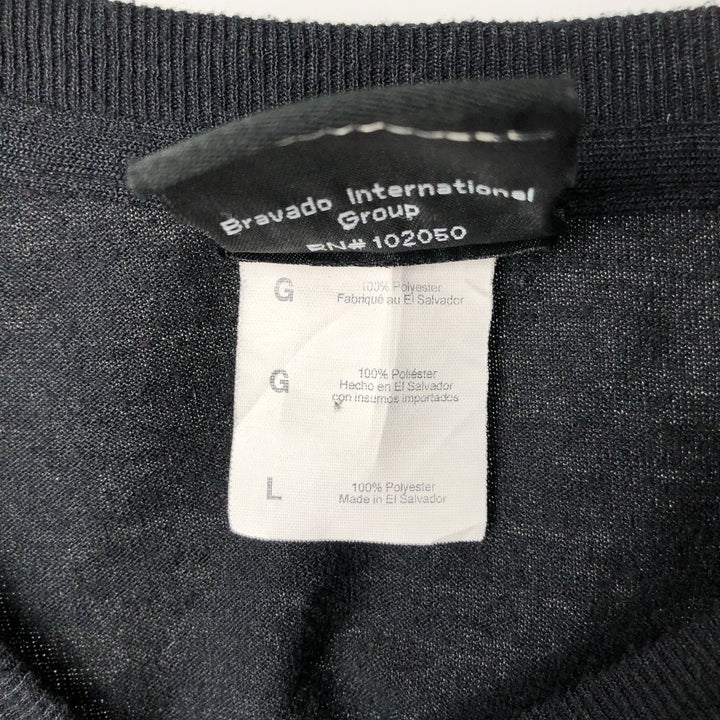 Harley-Davidson Long Sleeve T-Shirt, Men's Size L polyester black type Vintage Second Hand