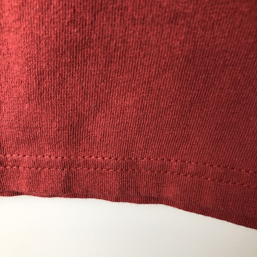 Harley-Davidson Skull Pattern Long T-shirt, Men's XXL cotton red type Vintage Second Hand
