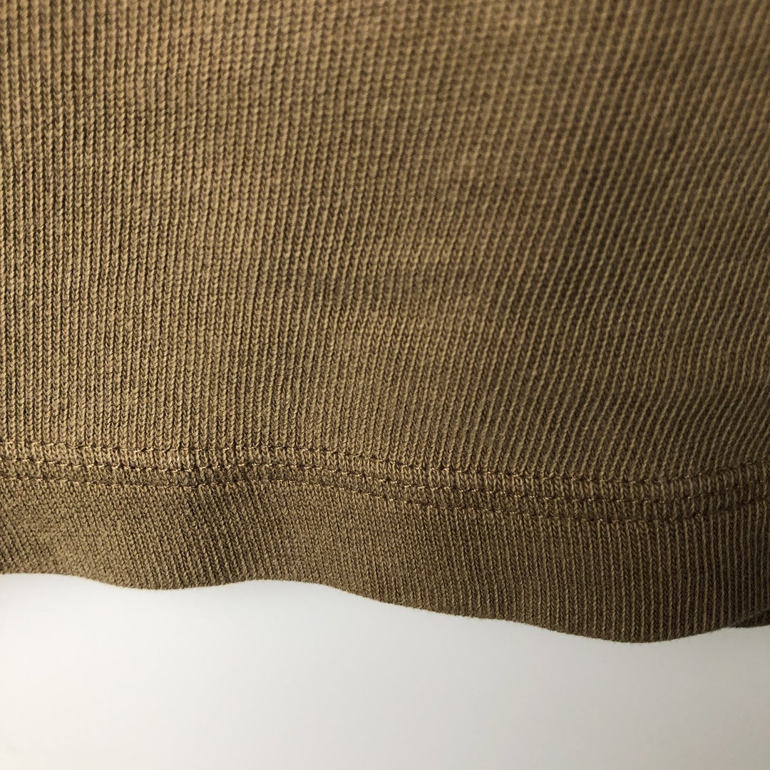 Harley-Davidson Henley neck long T-shirt, men's XL size cotton Beige type Vintage Second Hand