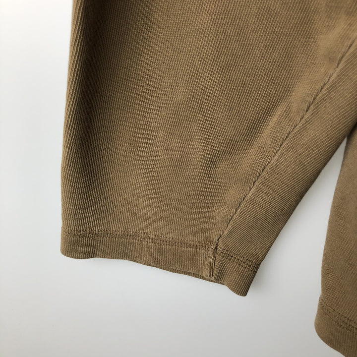 Harley-Davidson Henley neck long T-shirt, men's XL size cotton Beige type Vintage Second Hand