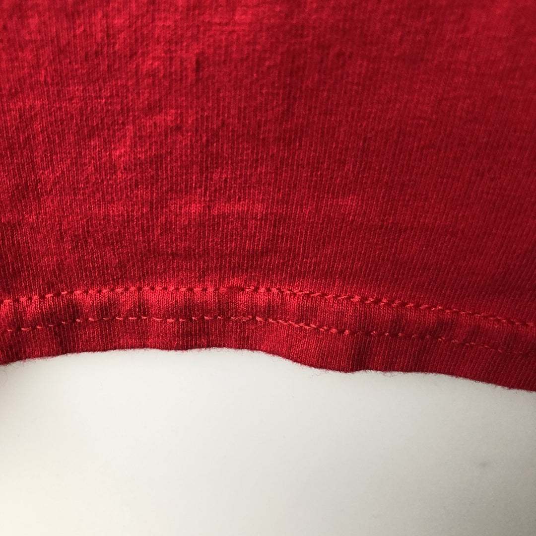 Hanes Harley-Davidson Skull Pattern Long-Sleeve T-Shirt (Men's XXL equivalent) cotton red type Vintage Second Hand