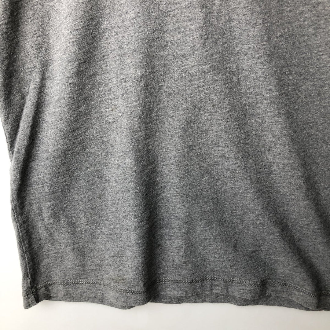 Harley-Davidson Motorcycle Henley Neck Long T-Shirt, Men's Size L unclear gray type Vintage Second Hand