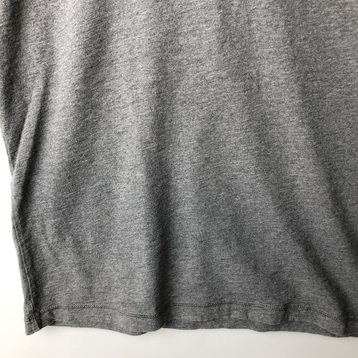 Harley-Davidson Motorcycle Henley Neck Long T-Shirt, Men's Size L unclear gray type Vintage Second Hand