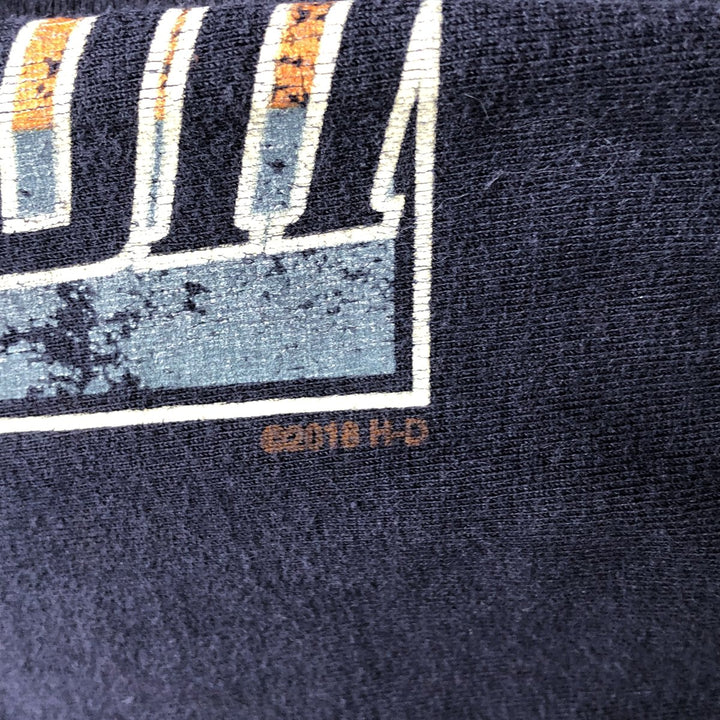 Harley-Davidson Long Sleeve T-Shirt, Men's XXL cotton navy blue type Vintage Second Hand