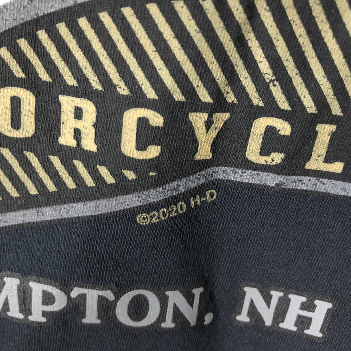 Harley-Davidson Long Sleeve T-Shirt, Men's XXL cotton black type Vintage Second Hand
