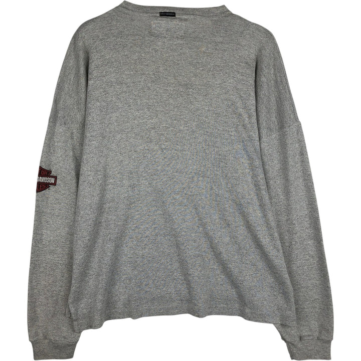 Harley-Davidson Long Sleeve T-Shirt, Men's XXL unclear gray type Vintage Second Hand