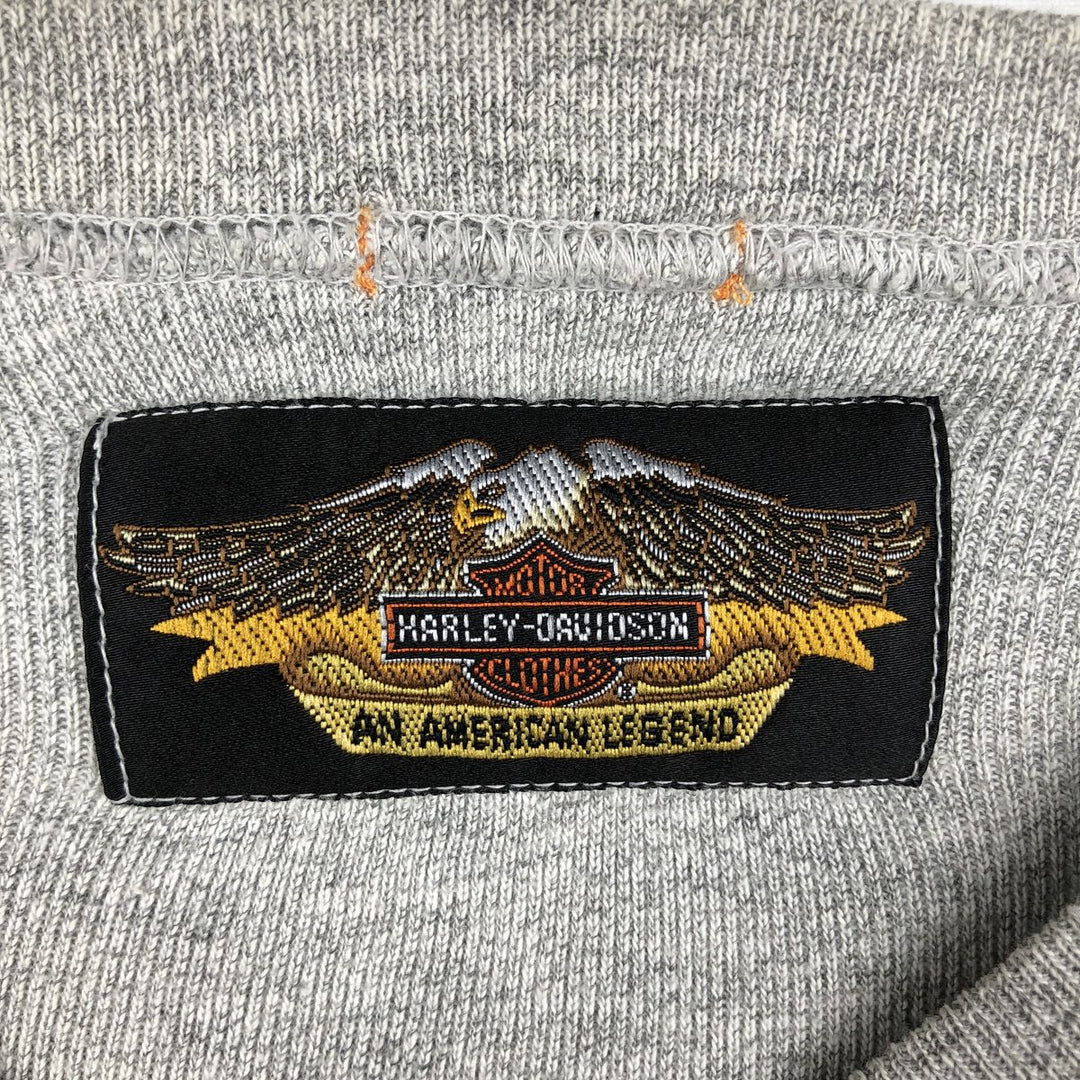 Harley-Davidson Long Sleeve T-Shirt, Men's XXL unclear gray type Vintage Second Hand